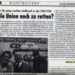 Andreas Kalbitz (AfD) 1992 in der “Jungen Freiheit” (Ausschnitt)
